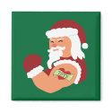 Tattooed Santa magnets