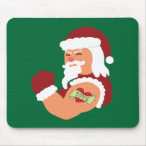 Tattooed Santa mousepads