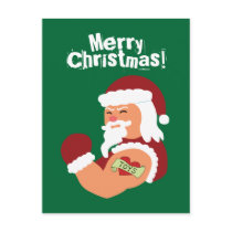 Tattooed Santa postcards by toxiferous Tattooed Santa postcards