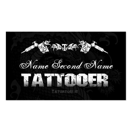 Tattooer Tribe 1 Business Cards (front side)