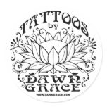 Tattoos by Dawn Grace Sticker