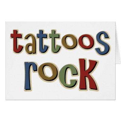 tattoo rock. Tattoos Rock Greeting Card by