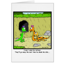 Tattoos: Snake Cartoon Cards