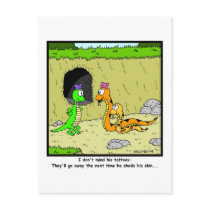 Tattoos: Snake Cartoon Post Card