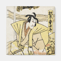 Tatuaje japonés fresco del samurai del ukiyo-e del iman para frigorífico