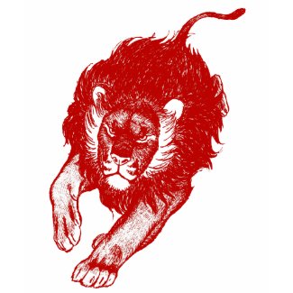 Tau Of The Lions women T-shirt (red) shirt