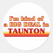 TAUNTONaI am kind of a BIG DEAL in Taunton Sticker