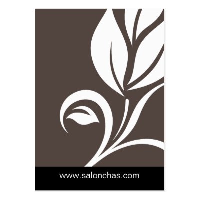 Taupe beige Leaf Salon Spa Gfit Card Certificate Business Card