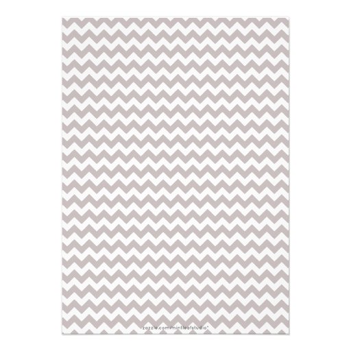 Taupe Gray Las Vegas, Nevada Wedding Invitation