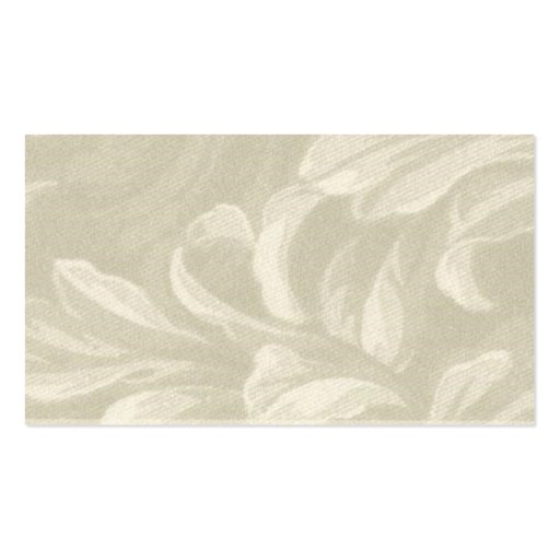 Taupe Nature Business Cards (back side)