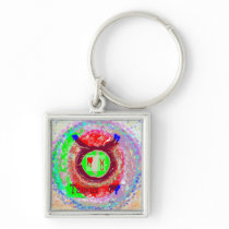 TAURUS  3D Astrology symbol Key Chain