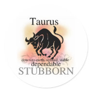 Taurus About You zazzle_sticker