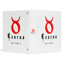 TAURUS April 20 - May 20 binders