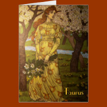 "Taurus" Astrology Sign Card cards