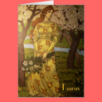 "Taurus" Astrology Sign Card
