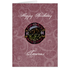 Taurus Birthday Greeting Card