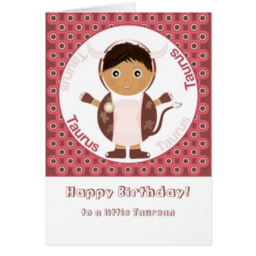 Taurus Boy - Happy Birthday Greeting Card