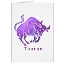 Taurus Bull Greeting Card