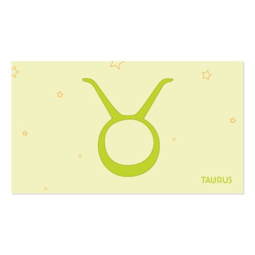 Taurus - Business Business Cards (back side)