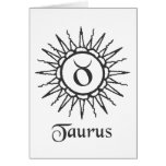 Taurus Greeting Card