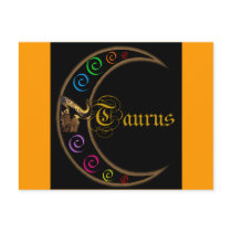 Taurus Celestrial Moon Post Card