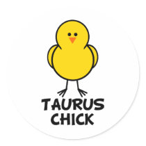 Taurus Chick stickers