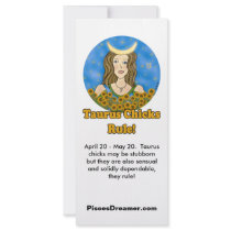 Taurus Chicks Rule! Rack Cards
