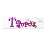 Taurus Flowers Bumper Stickers