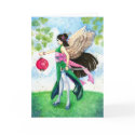 Taurus Greeting Card, Zodiac Geisha