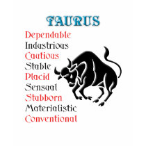 Taurus Horoscope Zodiac Sign t-shirts