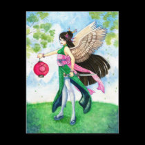 Taurus Postcard, Geisha Zodiac Fine Art Print