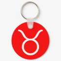 Taurus Symbol keychains
