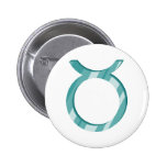Taurus symbol pinback button
