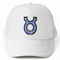 Taurus Symbol (style1_blue) hat by AstrologicalDesigns Taurus Symbol (style1_blue) hat