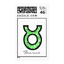Taurus Symbol (style1_green) Postage postage