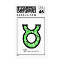 Taurus Symbol (style1_green) Postage postage by AstrologicalDesigns Taurus Symbol (style1_green) Postage postage