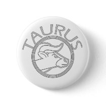 Taurus the Bull Pinback Buttons