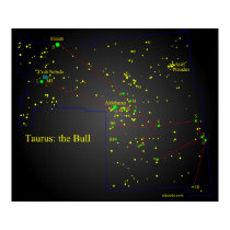Taurus the Bull constellation posters by cwyong Taurus the Bull constellation posters
