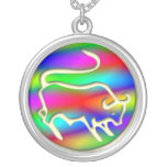 Taurus The Rainbow Color Bull Sterling Silver necklaces