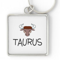 Taurus with Bull Key Chains