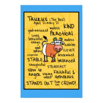 Taurus wordcloud poster posters