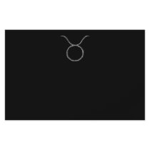 Taurus. Zodiac Astrology Sign. Black. Flyer Design