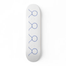 Taurus. Zodiac Astrology Signs. Blue. Skate Deck