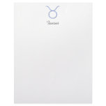 Taurus. Zodiac Astrology Signs. Letterhead Template