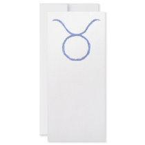 Taurus. Zodiac Astrology Signs. Rack Card