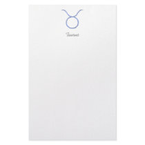 Taurus. Zodiac Astrology Signs. Stationery Design