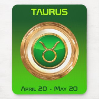 Taurus Zodiac Sign Mouse Pad