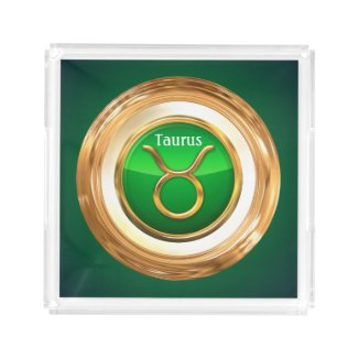 Taurus Zodiac Sign Serving Tray