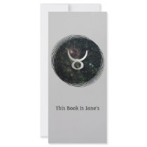 Taurus Zodiac Star Sign Universe Bookmark Customized Rack Card