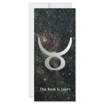 Taurus Zodiac Star Sign Universe Bookmark Customized Rack Card
